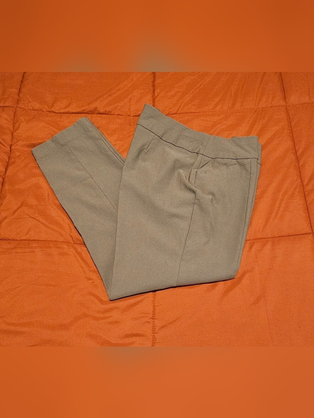 Chico's So Slimming Ankle Pants Size 1.5 Short Tan/Khaki